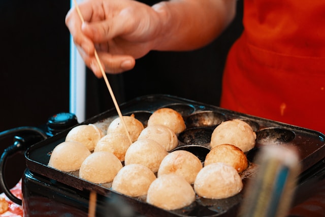 たこ焼きが鉄板にくっつく